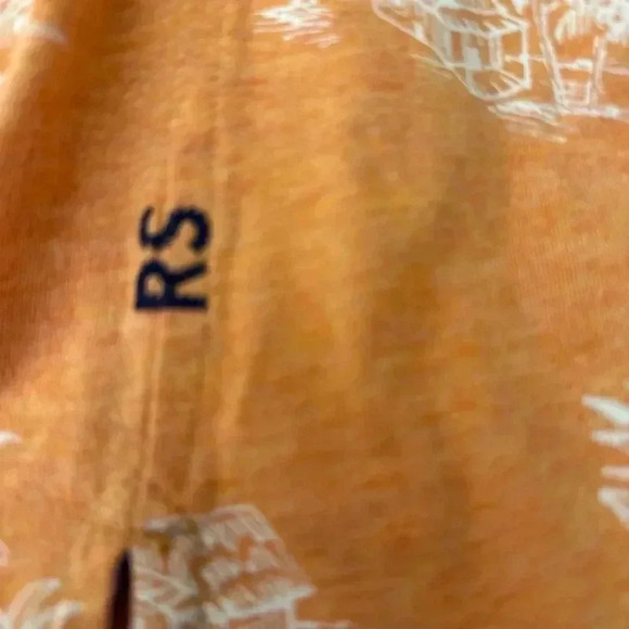 Reyn Spooner Mens Orange Floral Hawaiian Polo Short Sleeve Shirt XXL - Picture 7 of 7